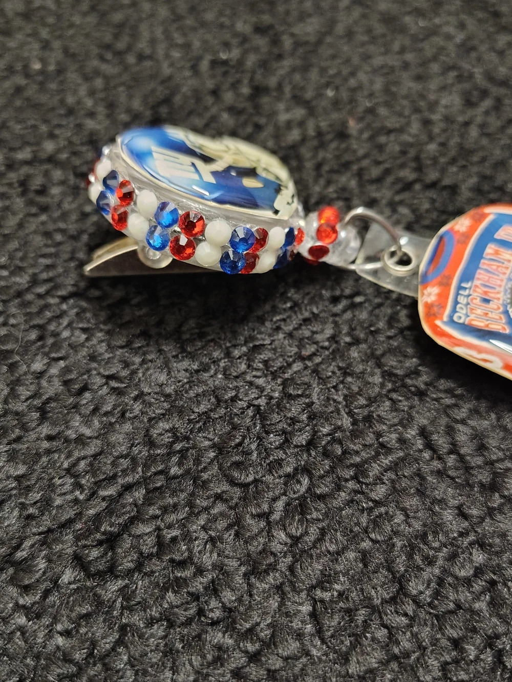 New York Giants Odell Beckham Jr Football Retractable Badge Reel Work Id Holder